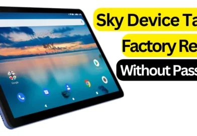 How to factory reset a Sky device tablet without  password